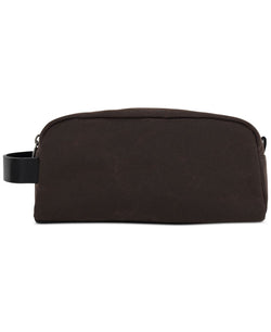 Bespoke Waxed Cotton Compact Shave Kit Chocolate thumbnail 1