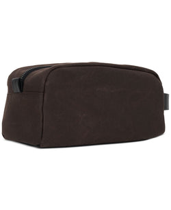 Bespoke Waxed Cotton Compact Shave Kit Chocolate thumbnail 2