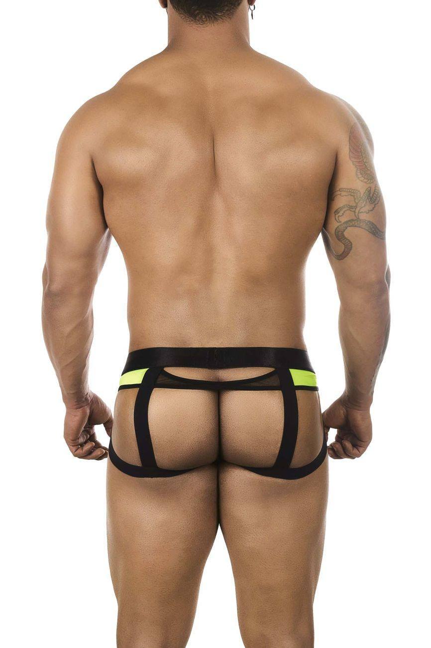 BiteWear Green BW2023108 Tuxedo Banana Jockstrap