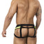 BiteWear Green BW2023108 Tuxedo Banana Jockstrap