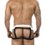 BiteWear White BW2023108 Tuxedo Banana Jockstrap