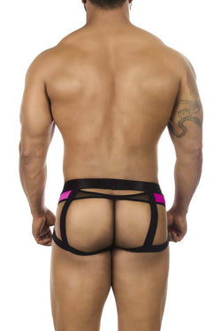 BiteWear fuchsia BW2023108 Tuxedo Banana Jockstrap thumbnail 2
