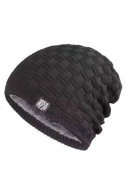 Black Cozy Bear Slouch Beanie thumbnail 1