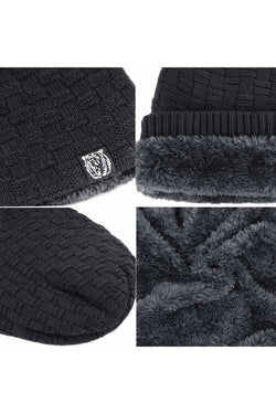 Black Cozy Bear Slouch Beanie thumbnail 2