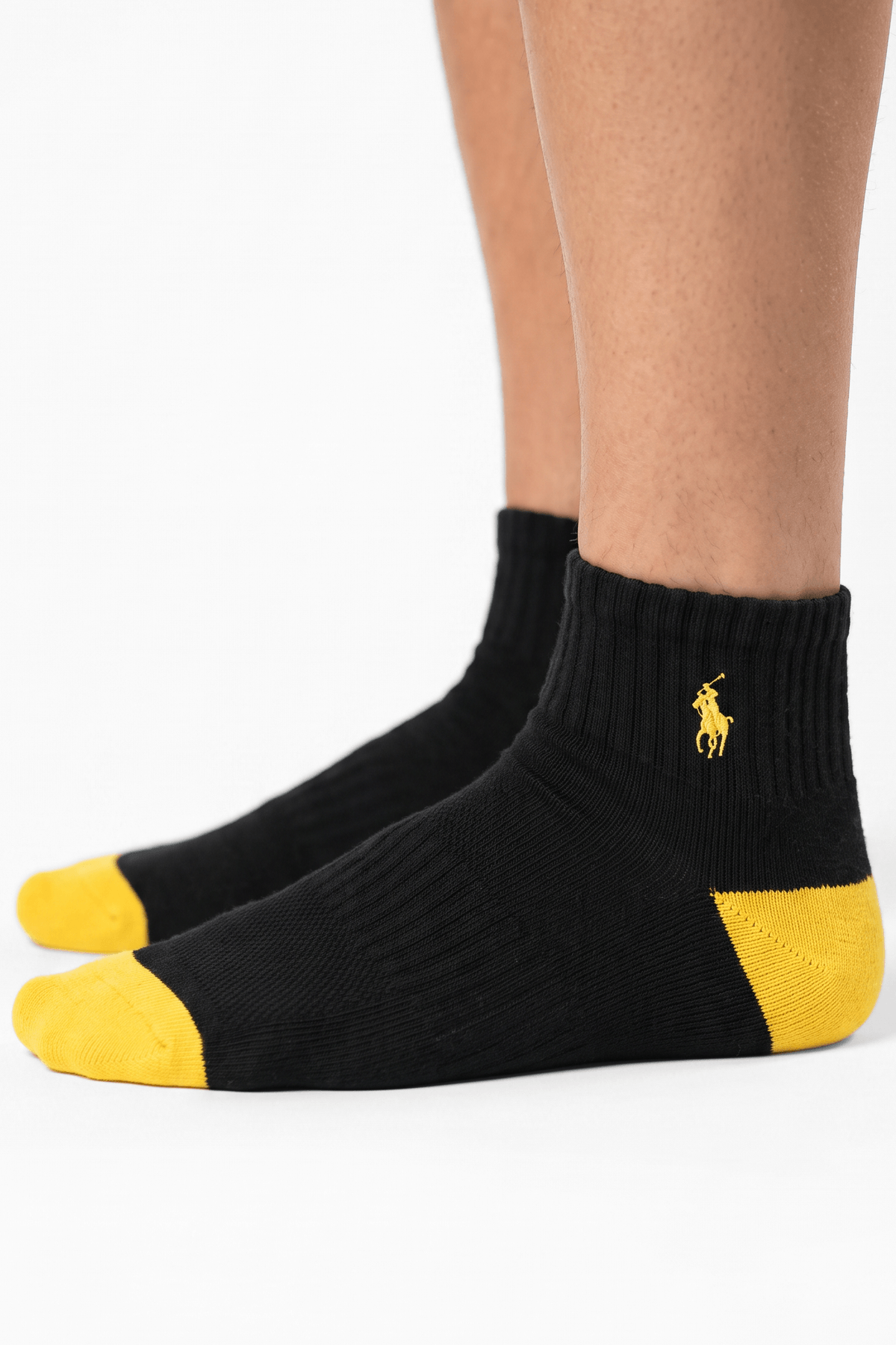 Black & Yellow Logo Socks - GEN-HQPB