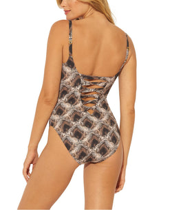 Bleu By Rod Beattie Python-print Strappy One-piece Swimsuit Python thumbnail 2