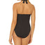 Bleu By Rod Beattie Solid Halter One-piece Swimsuit Black