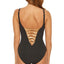 Bleu By Rod Beattie Twisted-front One-piece Swimsuit Black/Rose Gold