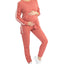 Blooming Women By Angel 2 Piece Wo Nursing Leisurewear Set Orange