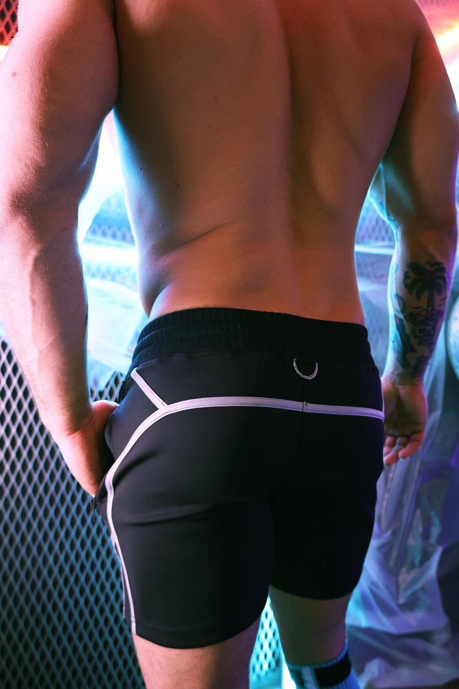Breedwell Black Akira Reflective Short