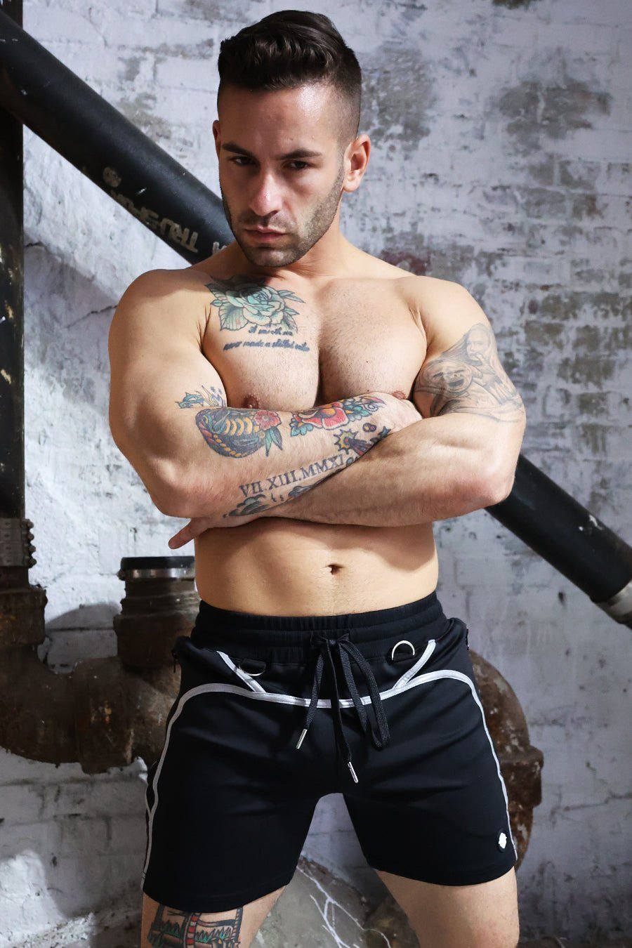 Breedwell Black Akira Reflective Short