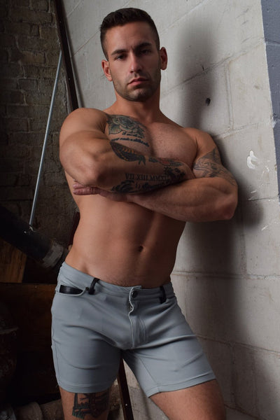 Breedwell Grey Down Low Shorts