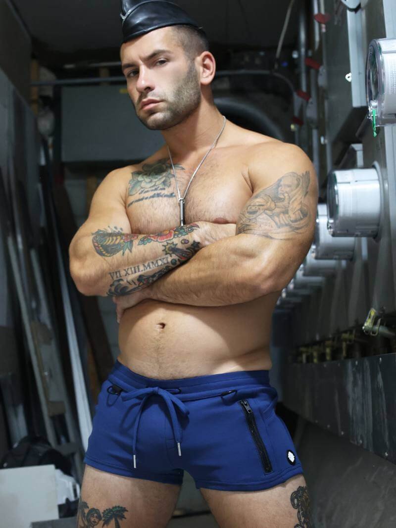 Breedwell Navy D Ring Cockpit Shorts