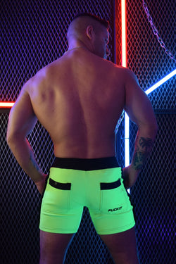 Breedwell Neon Green Backpack Shorts thumbnail 3