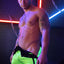 Breedwell Neon Green Backpack Shorts