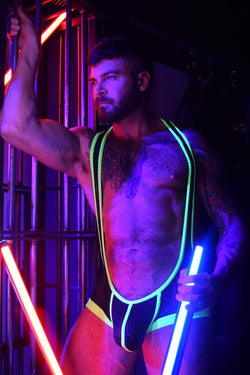Breedwell Neon Green Dirty Boy Singlet thumbnail 3