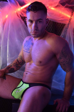 Breedwell Neon Green Hex Thong thumbnail 4