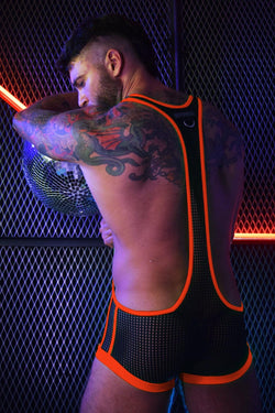 Breedwell Neon Orange Dirty Boy Singlet thumbnail 2