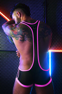 Breedwell Neon Pink Dirty Boy Singlet thumbnail 2