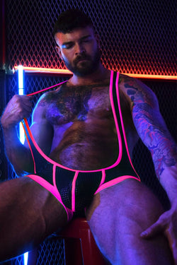 Breedwell Neon Pink Dirty Boy Singlet thumbnail 3