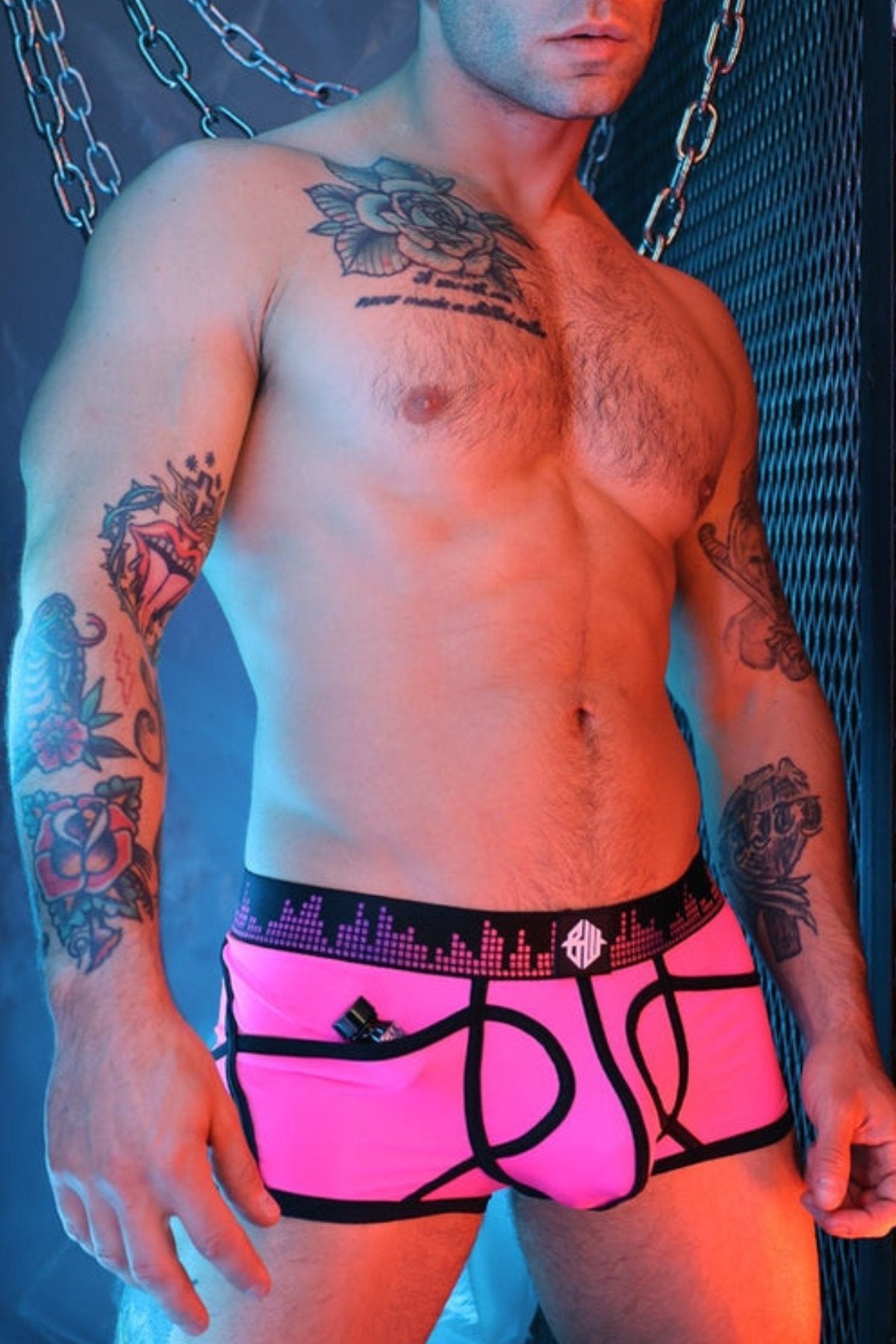 Breedwell Neon Pink Equalizer Backless Brief