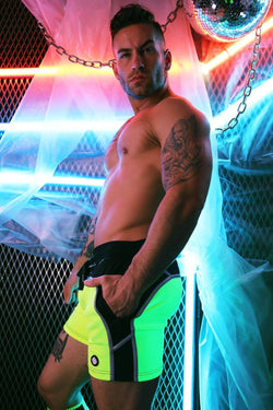 Breedwell Neon Yellow Reflective Shorts thumbnail 3
