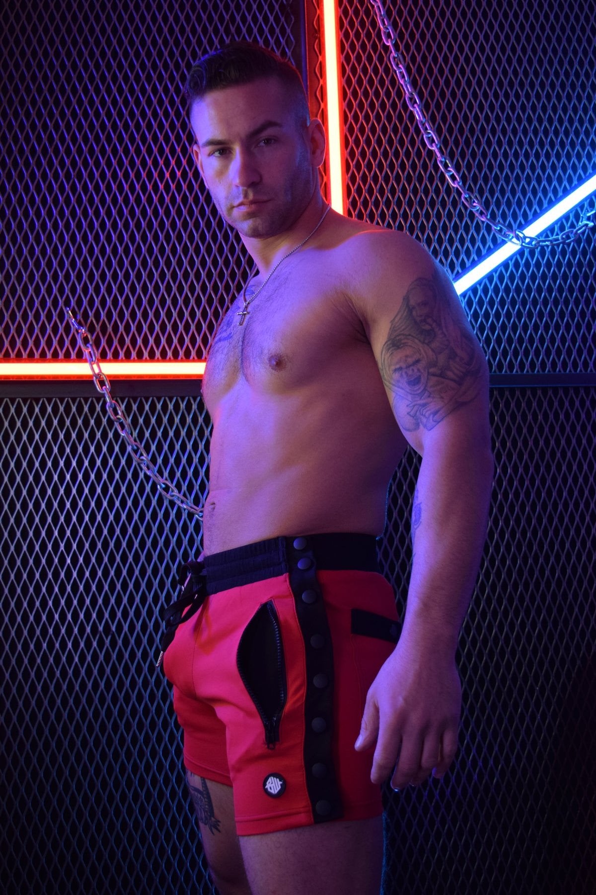 Breedwell Red Backpack Shorts