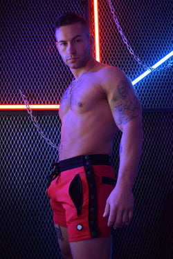Breedwell Red Backpack Shorts thumbnail 3