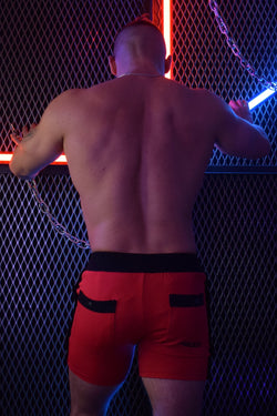 Breedwell Red Backpack Shorts thumbnail 4