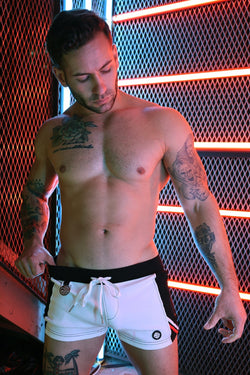 Breedwell White Locker Room Shorts thumbnail 2