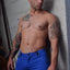 Breedwell blue Down Low Shorts