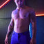 Breedwell blue Down Low Shorts