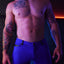 Breedwell blue Down Low Shorts
