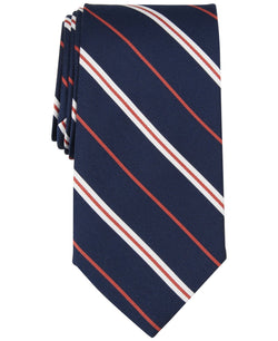 Brooks Brothers B by Classic Fine Line Stripe Tie - Navy thumbnail 1