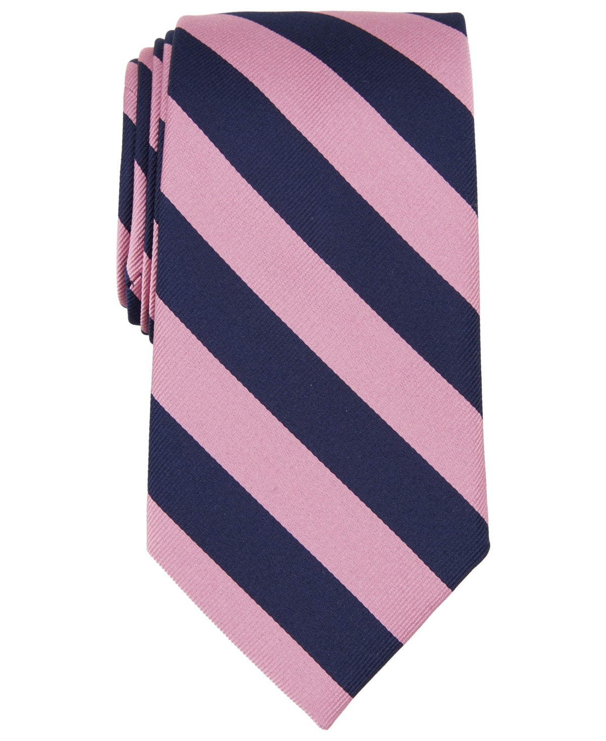 Brooks Brothers B by Dorian Repp Stripe Silk Tie - Pink