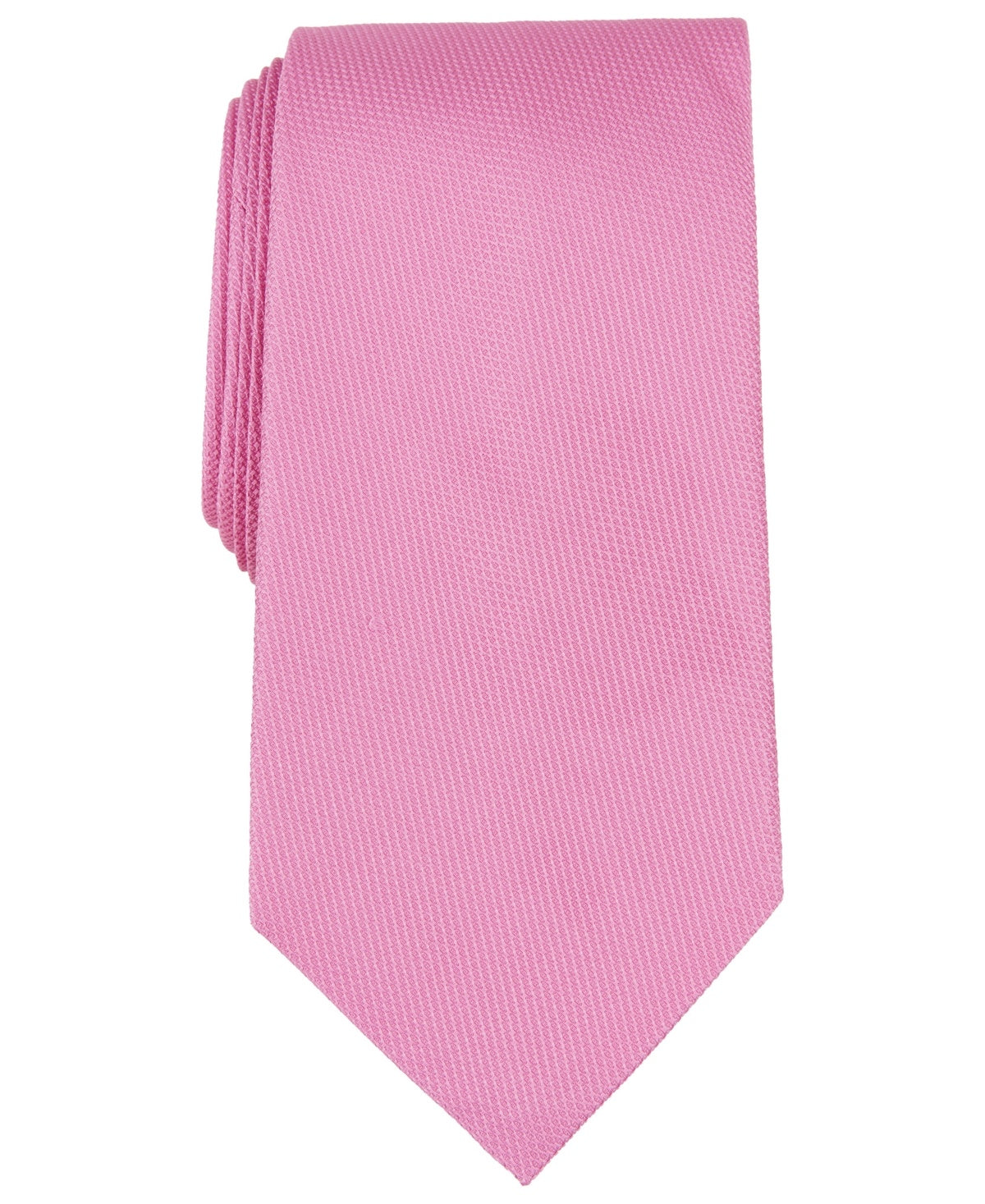 Brooks Brothers B by Textured Solid Silk Tie - Pink
