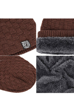 Brown Cozy Bear Slouch Beanie thumbnail 3