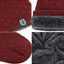 Burgundy Cozy Bear Slouch Beanie