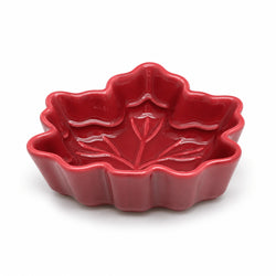 Burgundy Maple Leaf Ceramic Ramekin thumbnail 2