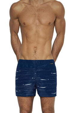 C-IN2 Navy Croc Print Swim Trunk thumbnail 1