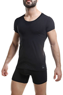 C4M Black Crew Neck T-Shirt thumbnail 1