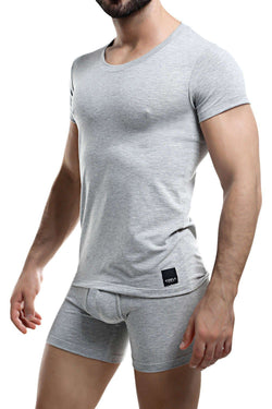 C4M Grey Crew Neck T-Shirt thumbnail 1