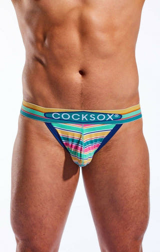COCKSOX canaveral Stripe Enhancing Pouch Jockstrap