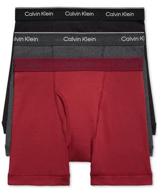 Calvin Klein 3-Pack Cotton Classics Boxer Briefs Underwear