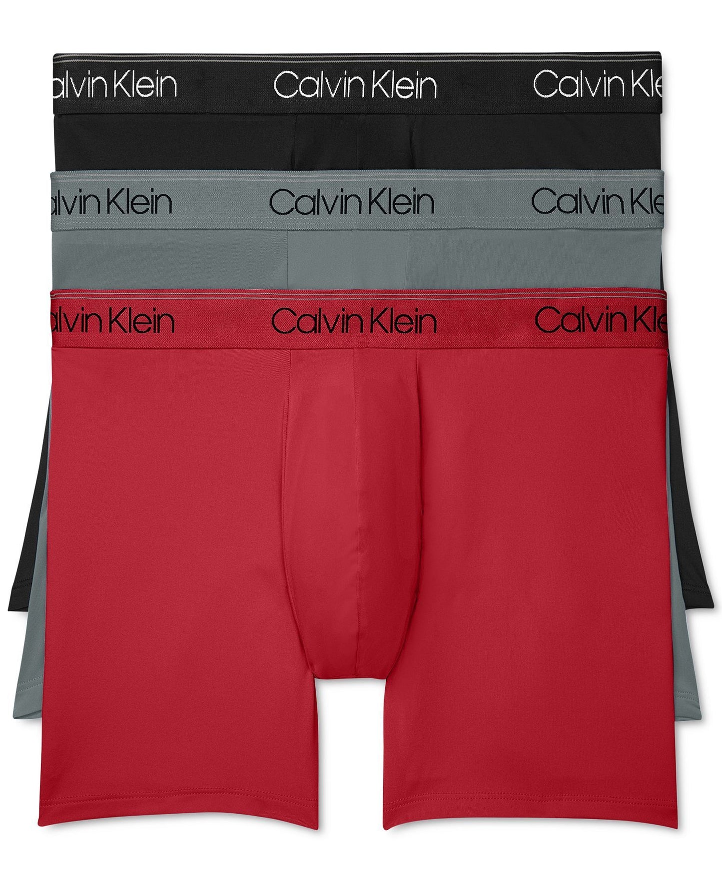 Calvin Klein 3-Pack Microfiber Stretch Boxer Briefs Underwear