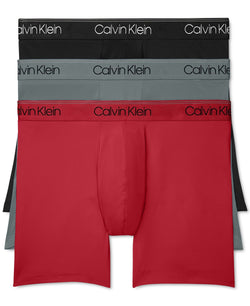 Calvin Klein 3-Pack Microfiber Stretch Boxer Briefs Underwear thumbnail 1