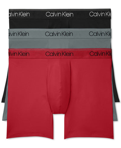 Calvin Klein 3-Pack Microfiber Stretch Boxer Briefs Underwear