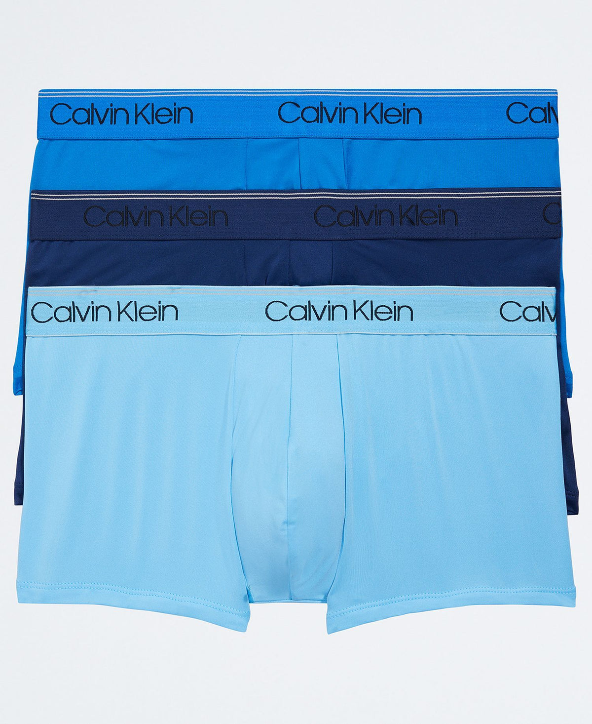 Calvin Klein 3-Pack Microfiber Stretch Low-Rise Trunk Underwear