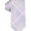 Calvin Klein Ari Plaid Tie - Silver/pink silver,pink