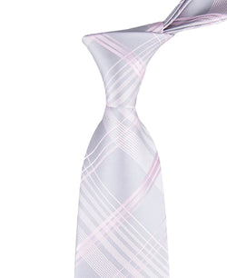 Calvin Klein Ari Plaid Tie - Silver/pink silver,pink thumbnail 2
